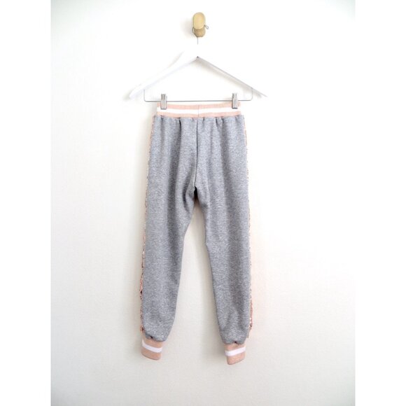 NEW! Lola and the Boys Goldie Flip Sequin Jogger Pants SZ 10 - Picture 5 of 8